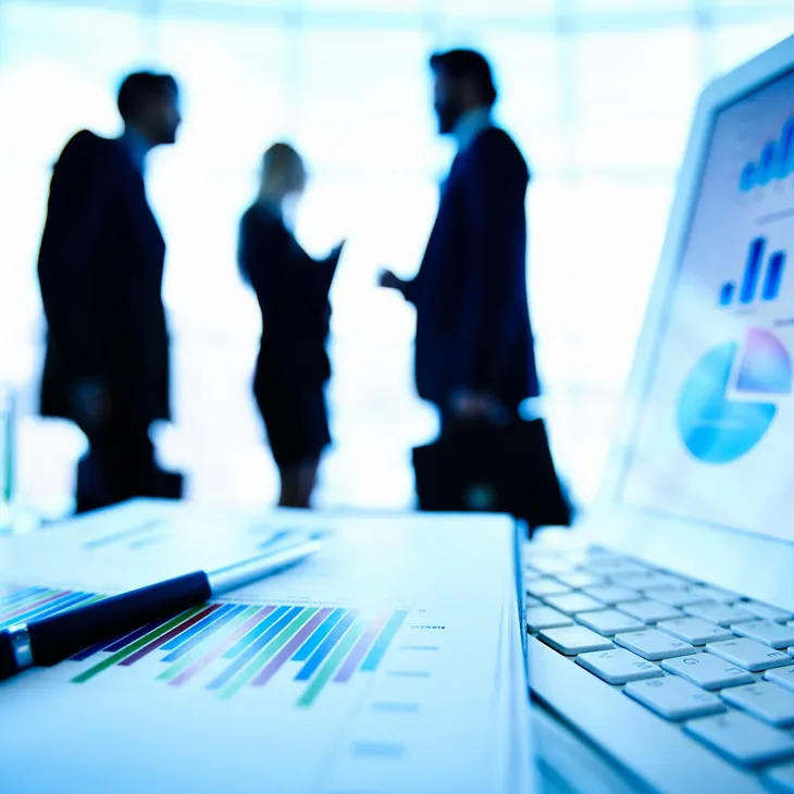 bussiness people talking